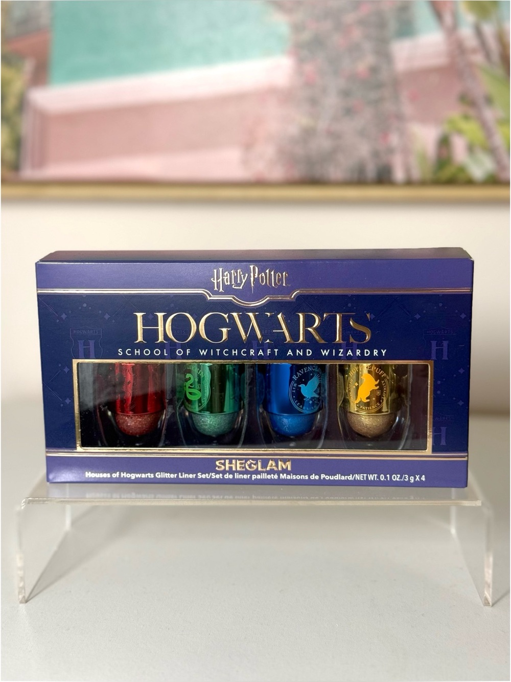Harry Potter Houses of Hogwarts Glitter Liner Set 4pc New Sealed Sheglam